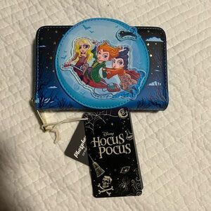 Disney Hocus Pocus Blue and Black Wallet